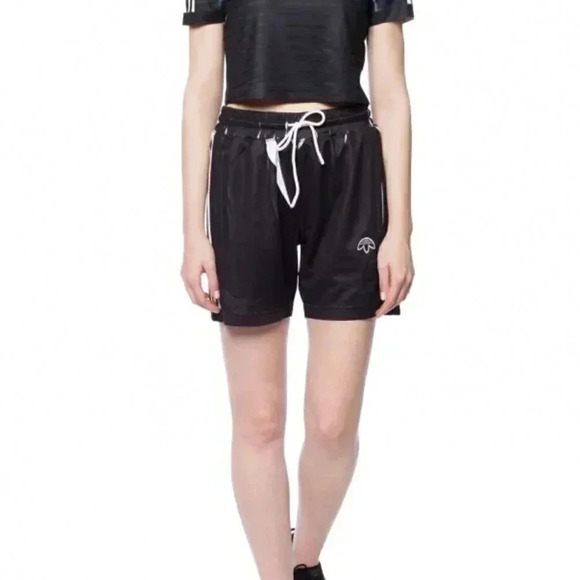 NWT Adidas x Alexander Wang black crew neck streetwear short sleeve crop top L - Picture 3 of 5